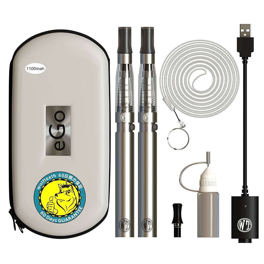 Amazon.co.jp: WOLFTEETH 電子タバコ ego アトマイザー 1100mAH